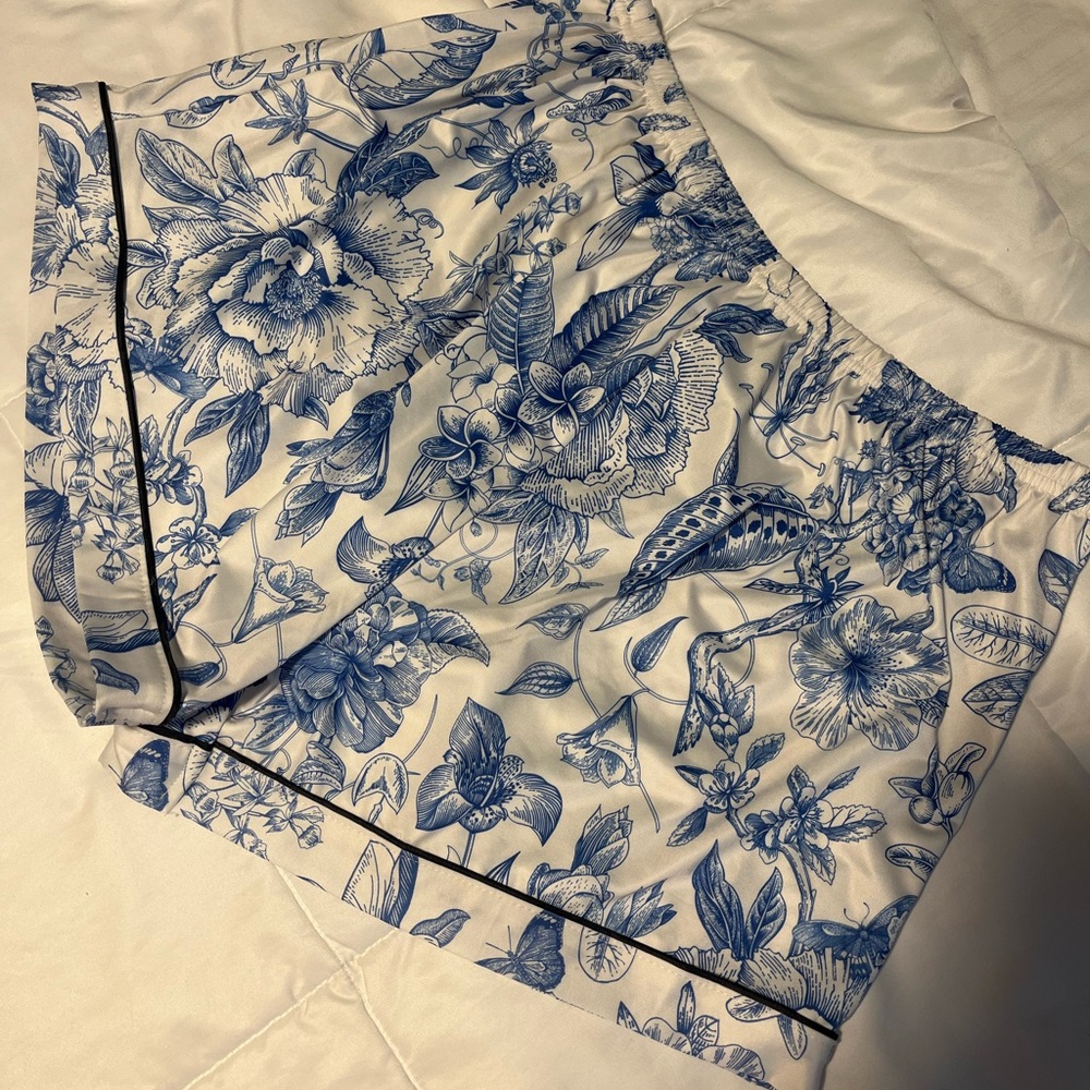 Floral pajama short